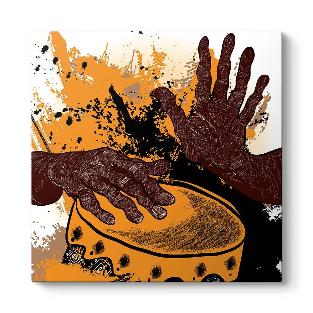 African Drummer Tablo - Model 3